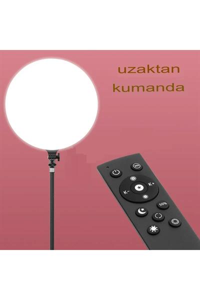 100w 21 Inç Yuvarlak Fotoğraf Stüdyosu Led Lambası Soft Ring Işık Paneli Uzaktan Kumandalı Tripodlu
