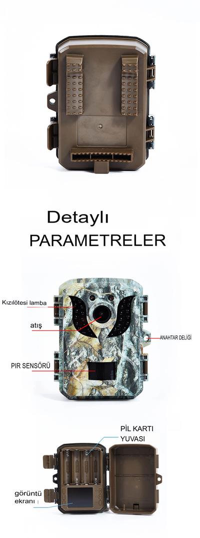 1080P avcılık yaban hayatı kamera açık tuzak gece görüş kızılötesi kamera doğa avcılık Video kamera
