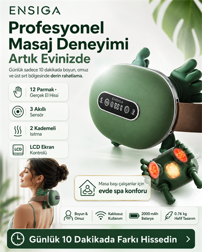 12 Parmaklı LCD ekranlı 3 Kırmızı Işık Terapili Masaj Aleti Yatay Kaplumbağa Masaj Cihazı