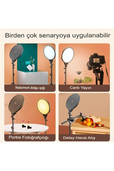 14 İnç Youtube makyaj canlı akışı Video fotoğrafçılığı aydınlatma için LED stüdyo fotoğraf Panel