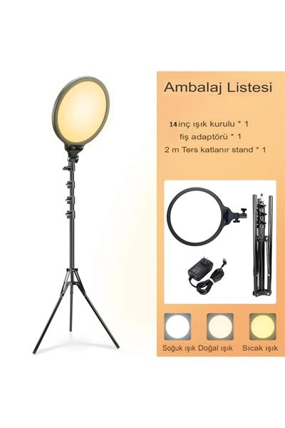 14 İnç Youtube makyaj canlı akışı Video fotoğrafçılığı aydınlatma için LED stüdyo fotoğraf Panel