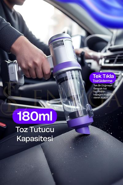 18.000 Pa Max Emiş Güçlü Kablosuz Şarjlı Dikey Süpürge Ev ve Araç içi süpürge