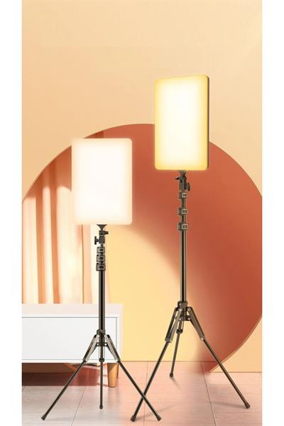 19 Inç Led Video Işık Kiti Studio Pograph Light Kamera Lambası Dimmabable Tripodlu Panel Işık