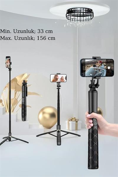 2m Ultra Uzun Evrensel Selfie Çubuğu Tripod Telefon Kamera için Tutucu Çok işlevli