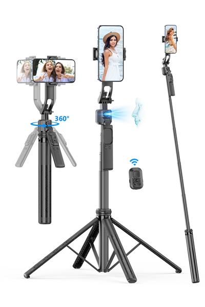2m Ultra Uzun Evrensel Selfie Çubuğu Tripod Telefon Kamera için Tutucu Çok işlevli