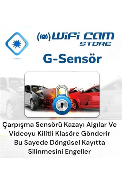 3 Kameralı Wifili Ekranlı Araç Kamerası