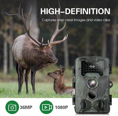 36MP 1080P Foto Kapan takip kamerası gece görüş 3 PIR sensörleri ile IP66 kızılötesi avcılık kamera