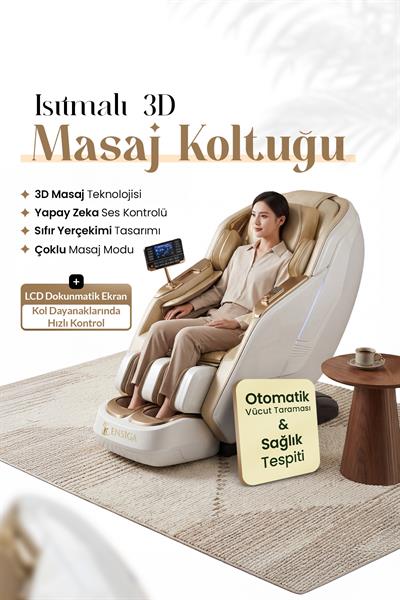 3D Masaj Koltuğu Yapay Zeka Kablosuz Telefon Şarjı Isıtmalı Sıfır Yerçekimi Bluetooth Hoparlör