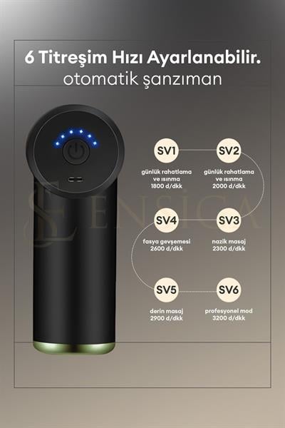 4 Başlıklı Yeni Nesil Şarjlı Masaj Cihazı Sporcu Masaj Aleti