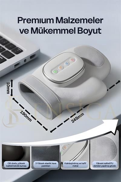 5 seviyeli Elektrikli El Masajı Sıcak Kompres Masajı Hava Sıkıştırma Titreşim Masajı Parmak Masajı