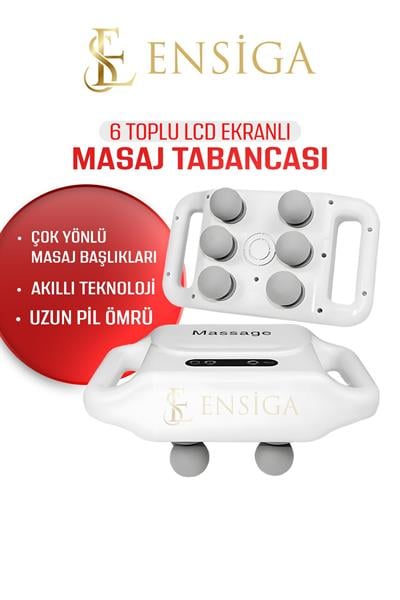 6 Toplu LCD Ekranlı Profesyonel Kafa Masaj Tabancası Akıllı Çip, Uzun Pil Ömrü Sessiz Motor Şarjlı