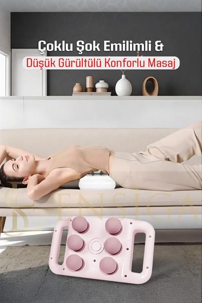 6 Toplu LCD Ekranlı Profesyonel Kafa Masaj Tabancası Akıllı Çip, Uzun Pil Ömrü Sessiz Motor Şarjlı