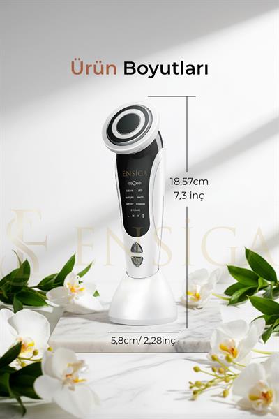 7si 1 Arada Yüz ve Boyun Güzellik Cihazı - Titreşimli Şarj Edilebilir 4 Mod ve 3 Yoğunluk Seviyesi