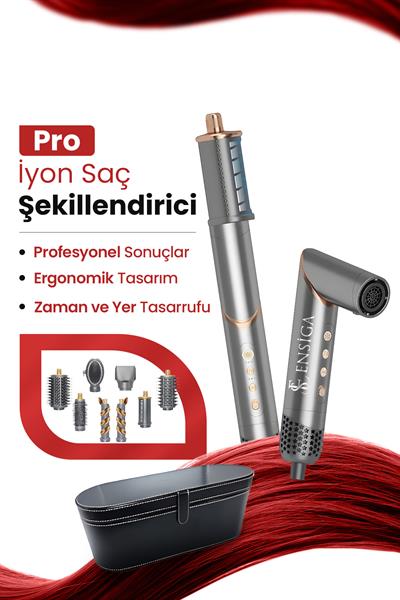 9in1 Premium Lux Kalite Airwrap Multi-styler Sıcak-Soğuk Hava Üflemeli Saç Şekillendirme Cihazı