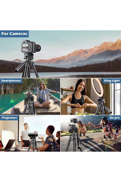 A Plus Tripod 175 Cm Profesyonel Telefon Kamera Tutucu Çantalı Tripod