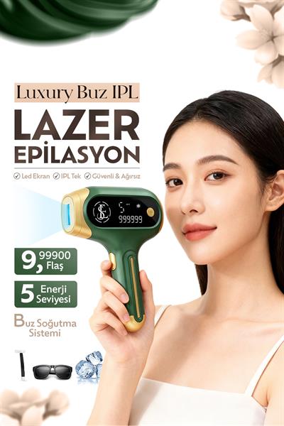 Ağrısız Buzlu 999.999 Atım Otomatik Vücut Yüz Kuvars Lamba IPL Lazer Epilasyon Cihazı