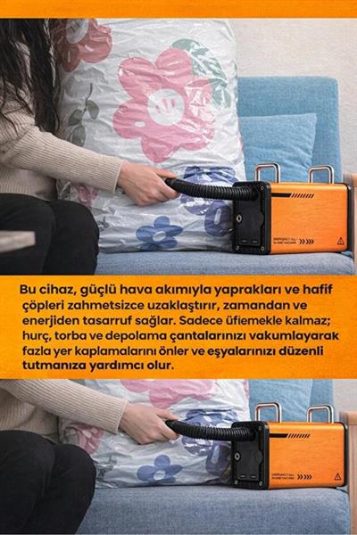 Akü Takviye Cihazı 16000mAh Hava Kompresörü 120PSI Lastik Şişirme Powerbank Acil Durum Seti