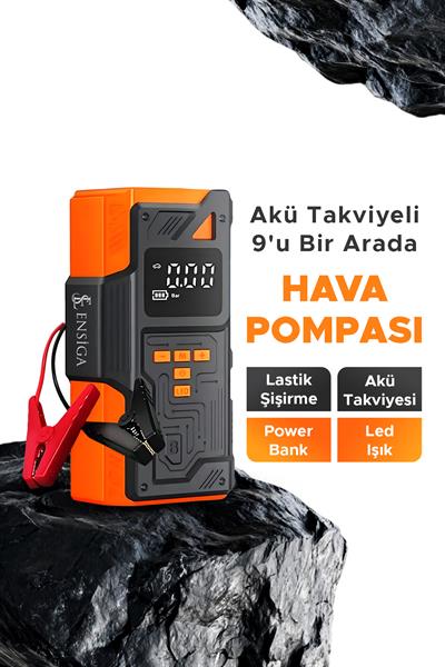 Akü Takviye ve Oto Kompresör Aleti 16bin mah