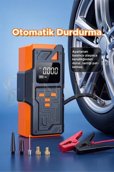 Akü Takviye ve Oto Kompresör Aleti 16bin mah
