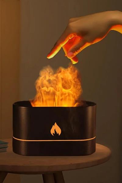 Alev Aroma Difüzör Lamba Ultrasonik Aromaterapi Nebulizatör Hava Nemlendirici Uçucu Yağ Difüzörü
