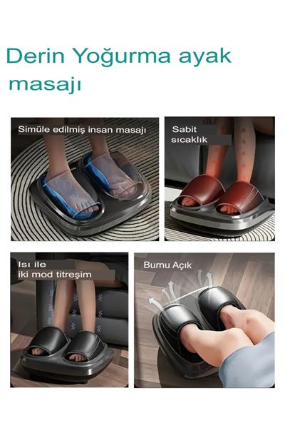 Ayak Sağlık masajı rahatlama isı titreşim Hava Sıkıştırmalı ayak ile yoğurma masaj aleti makinesi