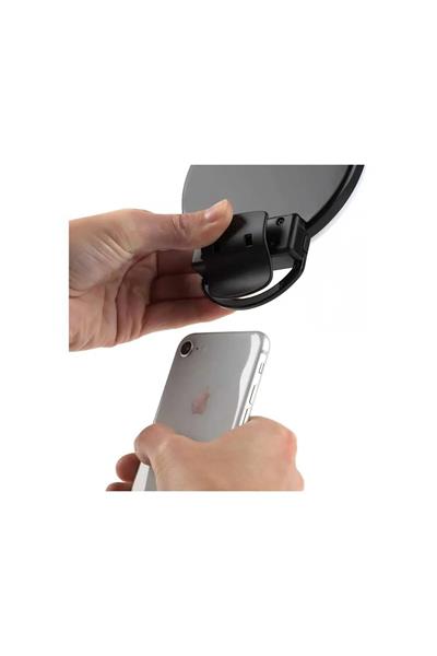 Aynalı RGB Renkli Şarjlı Ring Light Telefon İçin Klipsli Led Selfie Işığı
