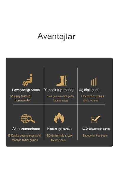 Bacak Ve Ayak Masaj Cihazı Titreşim ve Isı ile Bacak Ayak parmak ve topuk masaj makinası