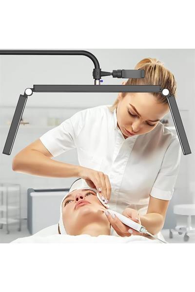 Beauty Kirpik Dövme için 36 İnç Yarım Ay Lamba Ayarlanabilir Parlaklık ve Yükseklik Soğuk Sıcak LED
