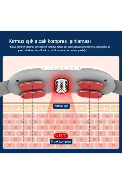 Bel masaj kırmızı Işık Isı   egzersiz makinesi