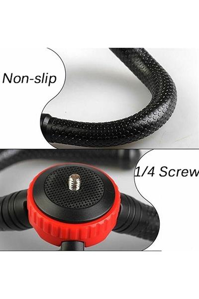 Bluetooth Kumandalı Esnek Ahtapot Flexıble Tripod Selfie Masa Üstü Stand