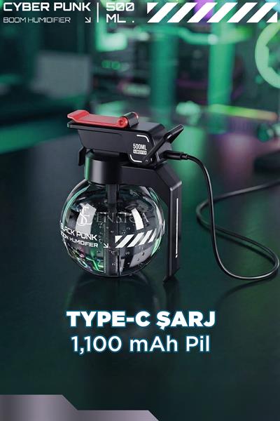 Cyberpunk E-spor Masaüstü Dekorasyon Bombası Nemlendirici Alev Spreyi Yaratıcı Difüzör