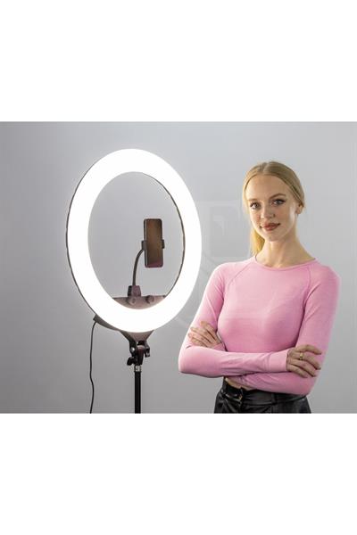 Döküm Ayaklı 22 Inç 600 Led Tripod Rıng Lıght Işık Influencer Youtuber Işığı Güzellik Makyaj Led