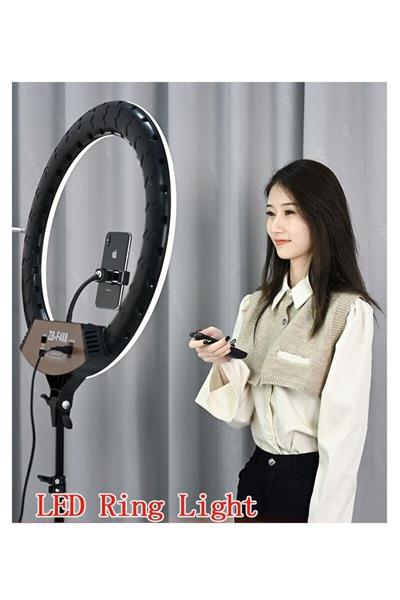 Döküm Ayaklı 22 Inç 600 Led Tripod Rıng Lıght Işık Influencer Youtuber Işığı Güzellik Makyaj Led
