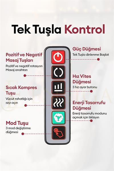 Elektrikli Masaj Yastığı Isıtmalı Yoğurmalı Kademeli Boyun Bel Sırt Araç Çakmaklıklı Adaptörlü