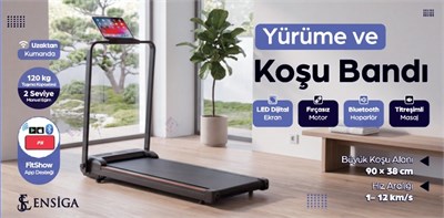 Ensiga Titreşimli Masaj Eksta Özellikli Yürüme Pedi & Koşu Bandı