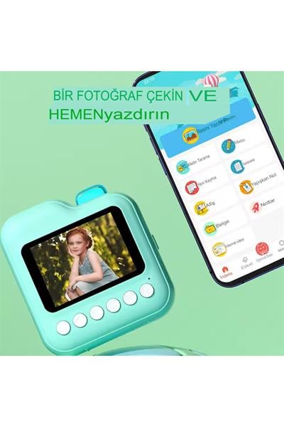 Fotoğraf için dijital çocuk kamera anında baskı fotoğraf çocuklar kamera Mini termal yazıcı