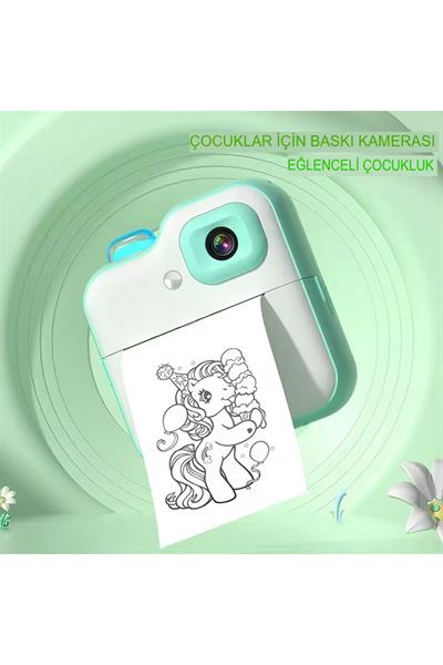 Fotoğraf için dijital çocuk kamera anında baskı fotoğraf çocuklar kamera Mini termal yazıcı