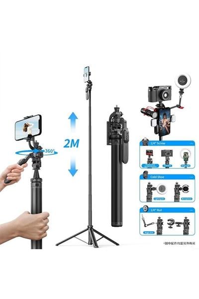 Akıllı Hareket İzleme, 360° Cep Telefonu Tutucu Klipsli Akıllı İzleme Vlog, Canlı Yayın Çekim Triod
