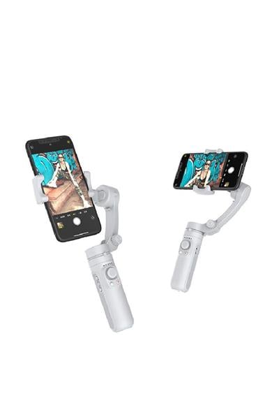 Gimball Gri Cep Telefon Sabitleyici Katlanabilir Ios/android Yüz Izleme Sabitleyici X Anti Shake