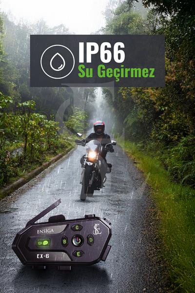Grup intercoom 6 Kişi Bağlantılı 2 Kişi Konuşmalı İntercoom motorcu Kask Kulaklık