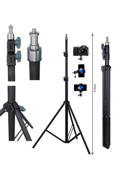 Güçlendirilmiş Profesyonel Alüminyum Döküm Tripod Ağırlık Dayanıklı Ringlight 21-18 Inç Standı
