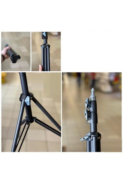 Güçlendirilmiş Profesyonel Alüminyum Döküm Tripod Ağırlık Dayanıklı Ringlight 21-18 Inç Standı