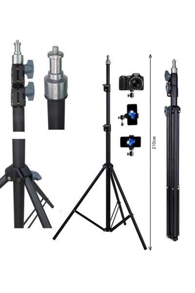 Güçlendirilmiş Profesyonel Alüminyum Döküm Tripod Ağırlık Dayanıklı Ringlight 21-18 Inç Standı