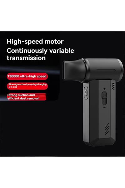 Güçlü Taşınabilir Turbo Fan 130000 Rpm 4000MAH Tip-C Şarj Edilebilir Mini Fan