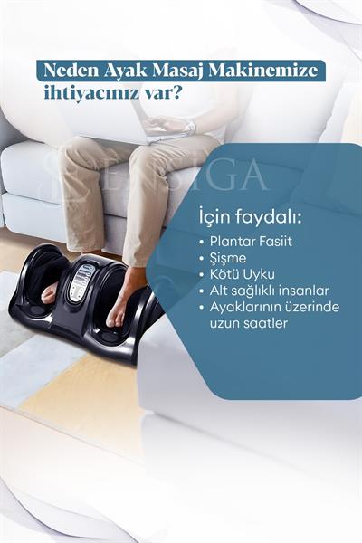 Hava Sıkıştırmalı Ovmalı Bacak Ayak Kol Derin Yoğurmalı Masaj Aleti