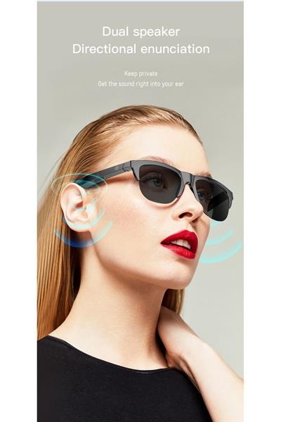 Hoparlörlü Bluetoothlu Güneş Gözlüğü Kablosuz Işık Geçirmez Akıllı Gözlük Dokunmatik Çift