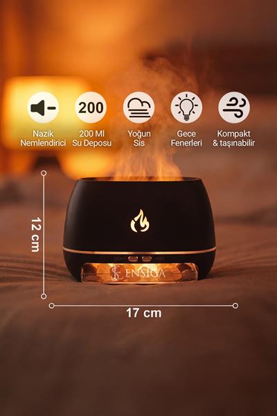 Humidifier 200 ml Salt Lamp | Ultrasonik Gece Lambası | Kaya Tuzlu Hava Nemlendirici Tuz Hediyeli