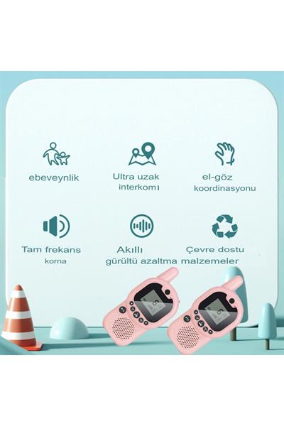 iki yönlü bebek telsizi 2 adet Mini çocuk 3km konuşma aralığı taşınabilir radyo çocuk intercoom