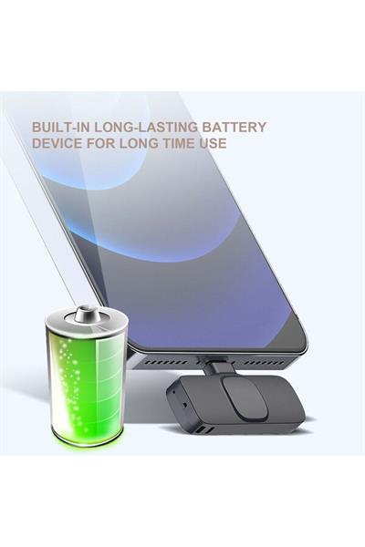Iphone Ios Uyumlu Kablosuz Yaka Mikrofonu Ses Arayüzü Mini Yaka Mikrofonu Çok Yönlü Mikrofon,klipsli