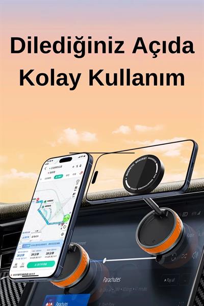 Kablosuz Araç İçi Cep Telefonu Tutucu Araç içi Montaj Süper Güçlü Vakumlu Manyetik Telefon Tutuc